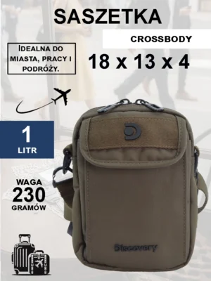 Saszetka na ramię Discovery Downtown khaki